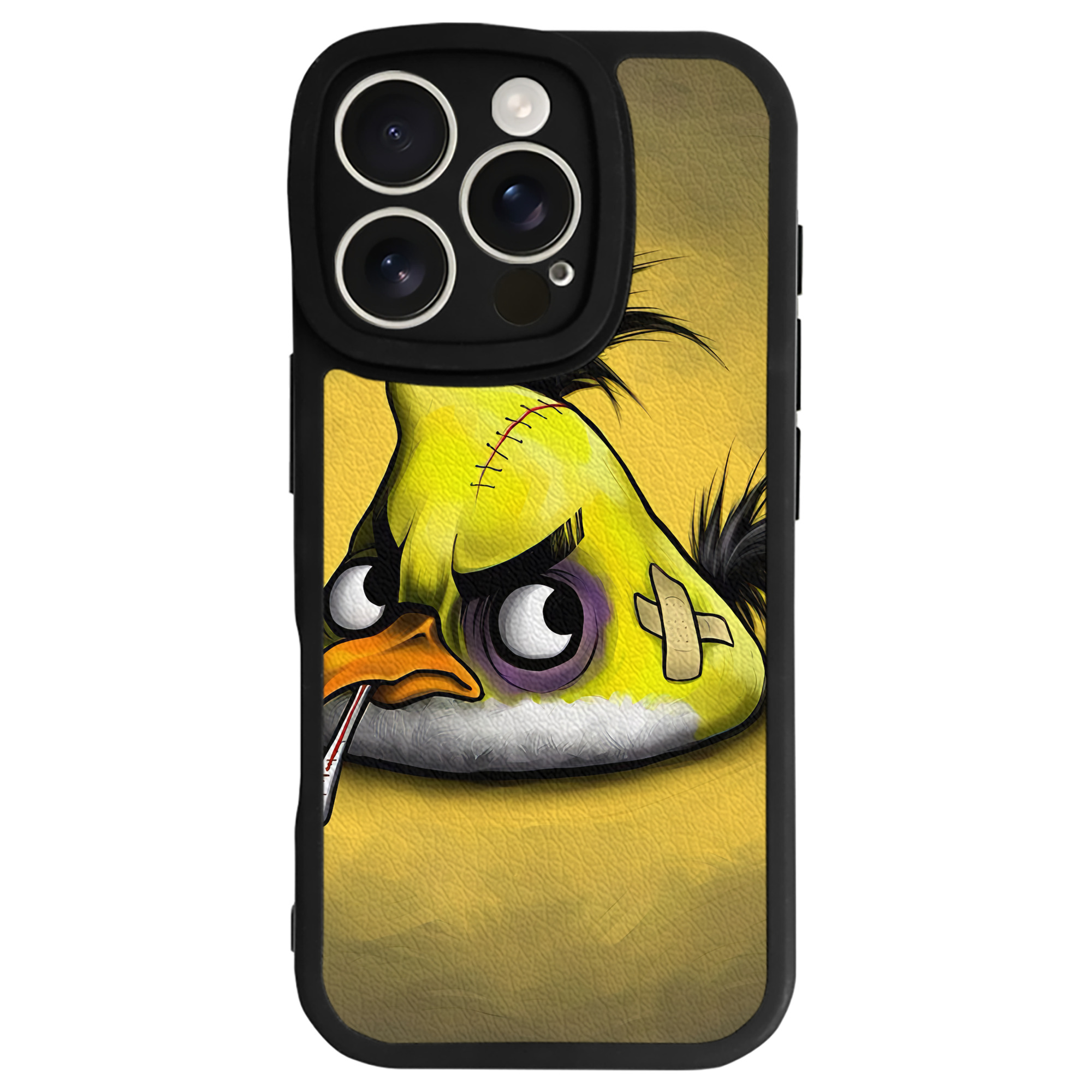 （画像用） Angry Birds アングリーバード 【iPhone 16シリーズ対応】シリコンスマホケース（レザー調） 材質：シリコン